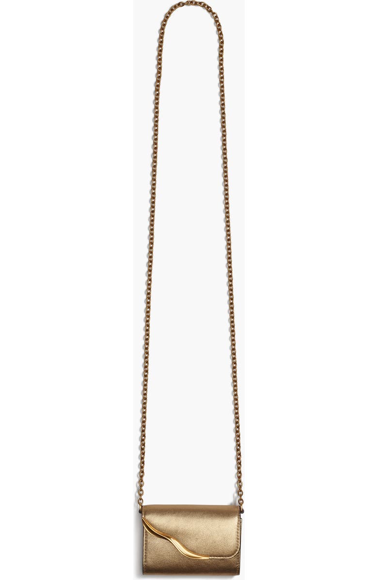 Donna Karan New York Malverne Metallic Wallet On String, Alternate, color, Gold