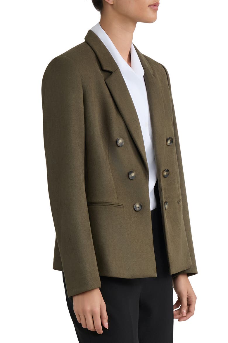 Scuba Knit Open Front Blazer, Alternate, color, JASPER GREEN