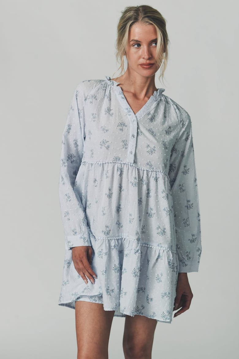 The Candice Dress, Alternate, color, Soft Blue Ditsy