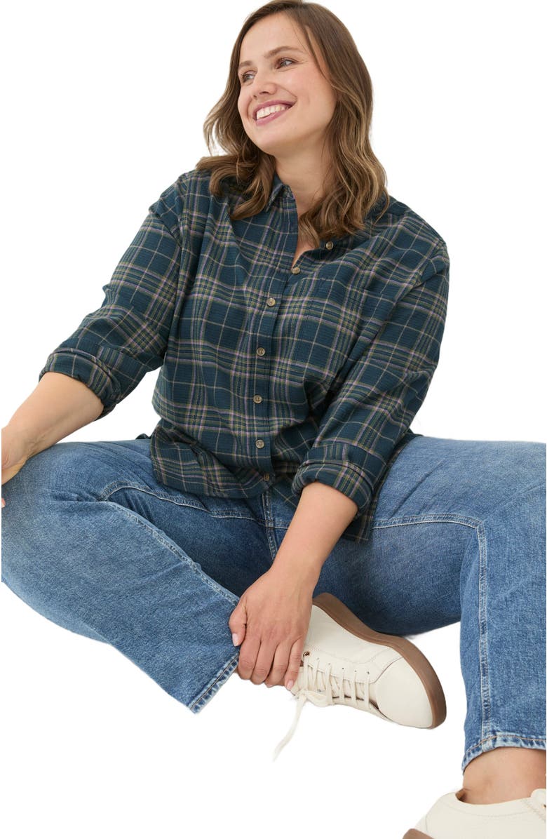 FatFace Women's Plus Size Olivia Check Shirt, Alternate, color, 