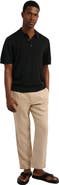 Onia Silk Ribbed Knit Polo