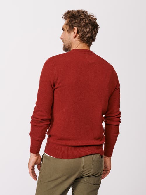 Aubin Westbourne Crew Neck Sweater In Brown