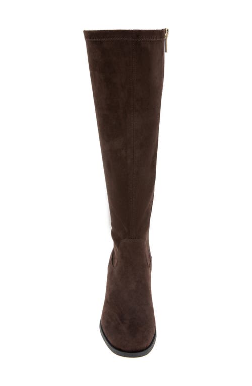 Reaction Kenneth Cole Salt Stretch Knee High Boot In Chocolate