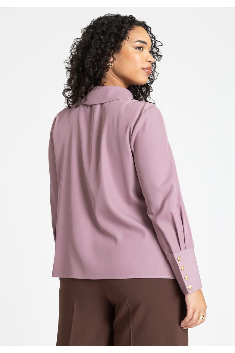 Pointed Collar Button Up Shirt, Alternate, color, GRAPE SHAKE