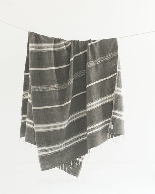 Creative Women Aden Cotton Bath Towel in Gray W/Natural  product