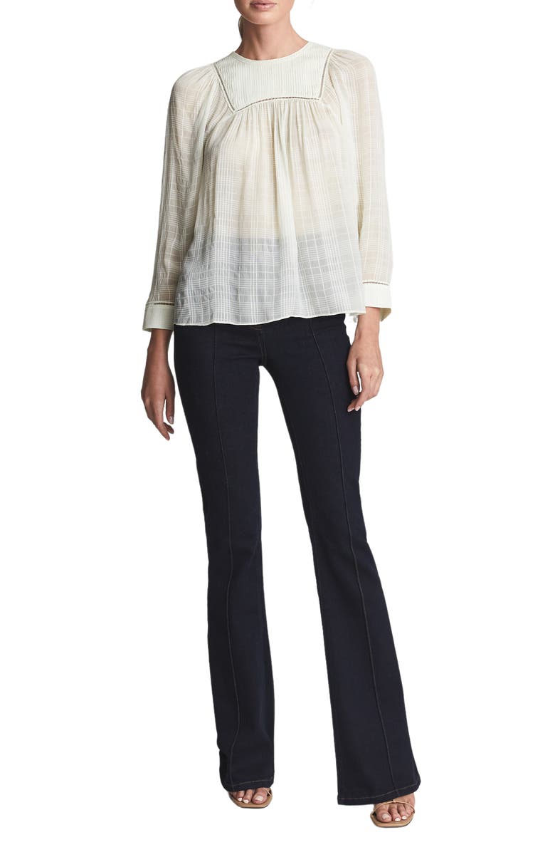 Reiss Marcia Pleat Yoke Peasant Blouse, Alternate, color, 