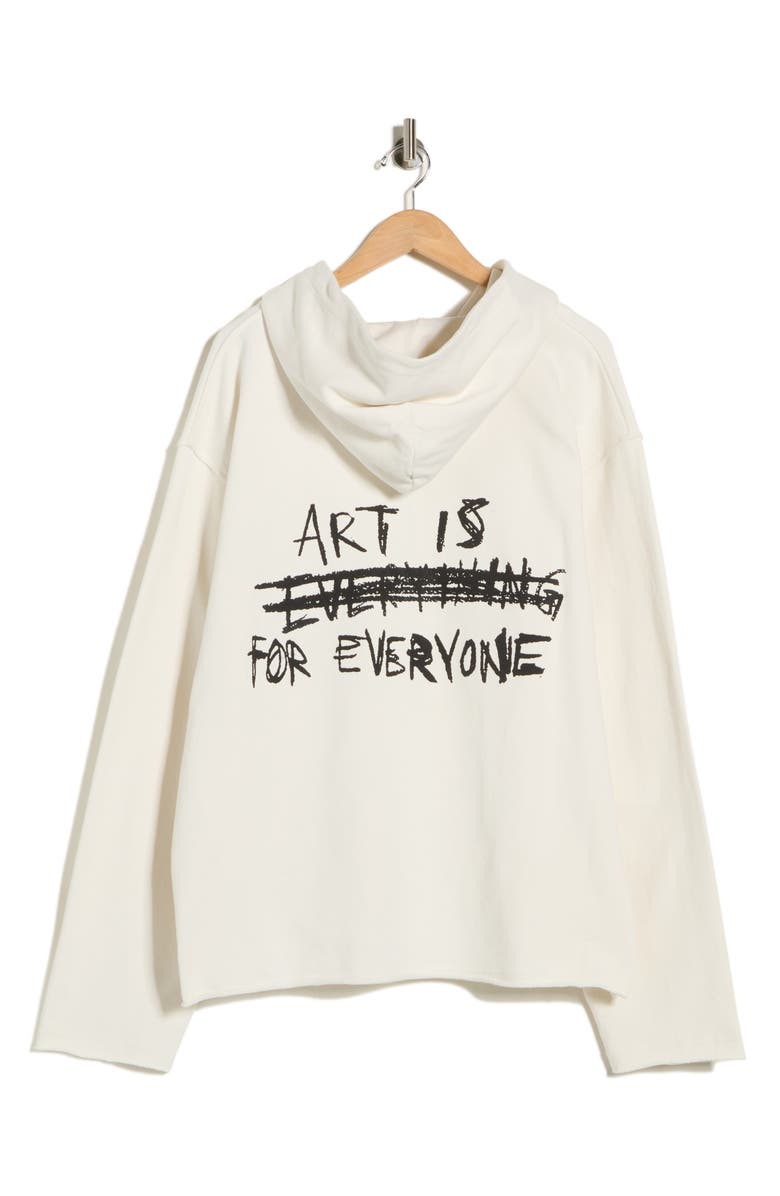 HONOR THE GIFT Art Institute Patch Zip Hoodie, Alternate, color, Bone