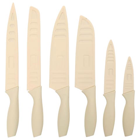 Nonstick Stainless Steel 12 Piece Cutlery Set in Linen