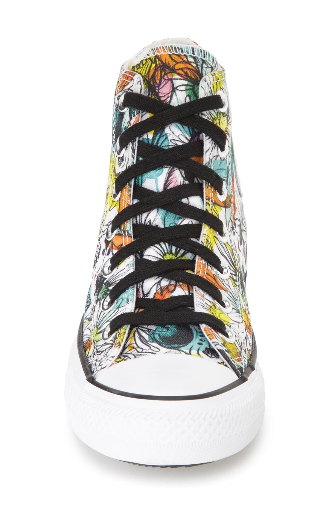 Converse Chuck Taylor<sup>®</sup> All Star<sup>®</sup> 'Floral' High Top Sneaker, Alternate, color, 