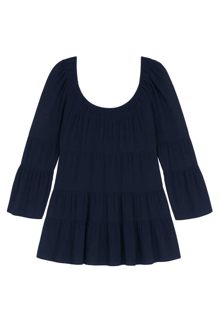 Skye Blouse, Alternate, color, Maritime Blue