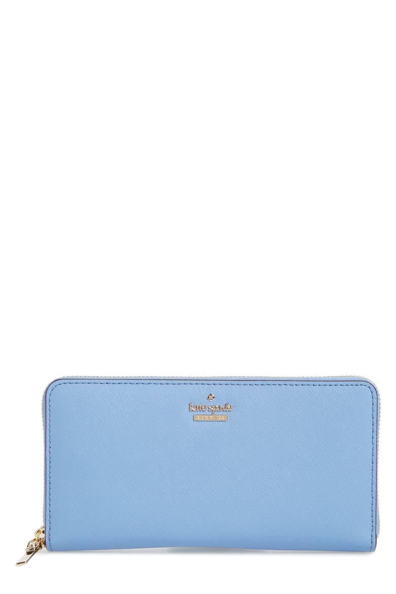 'cameron street - lacey' leather wallet, Main, color, TILE BLUE