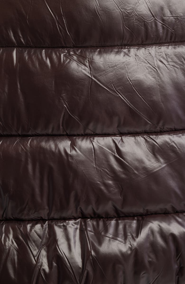 Save The Duck Isla Water Resistant Puffer Coat, Alternate, color, Brown Black