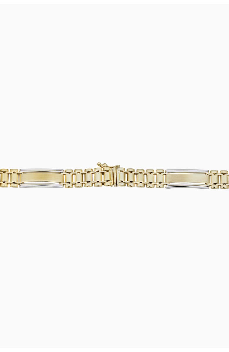 Oradina 10K Two Tone Gold Bogart Bracelet, Alternate, color, 10K Two-Tone Gold