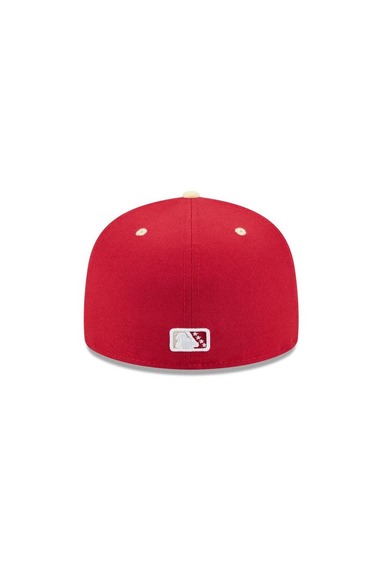 Men's New Era  Red Rocket City Trash Pandas Theme Nights 59FIFTY Fitted Hat, Alternate, color, Red