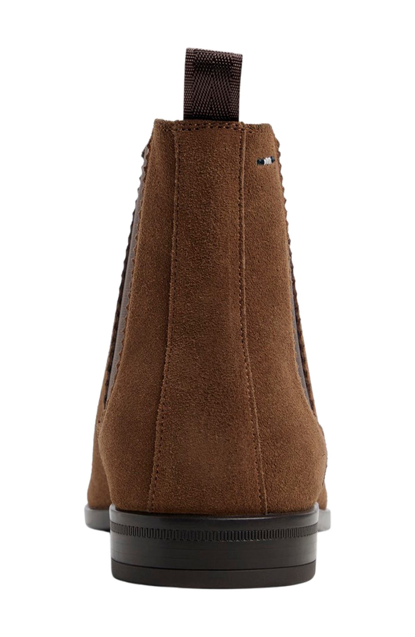 Norwich Plain Toe Chelsea Boot, Alternate, color, BROWN