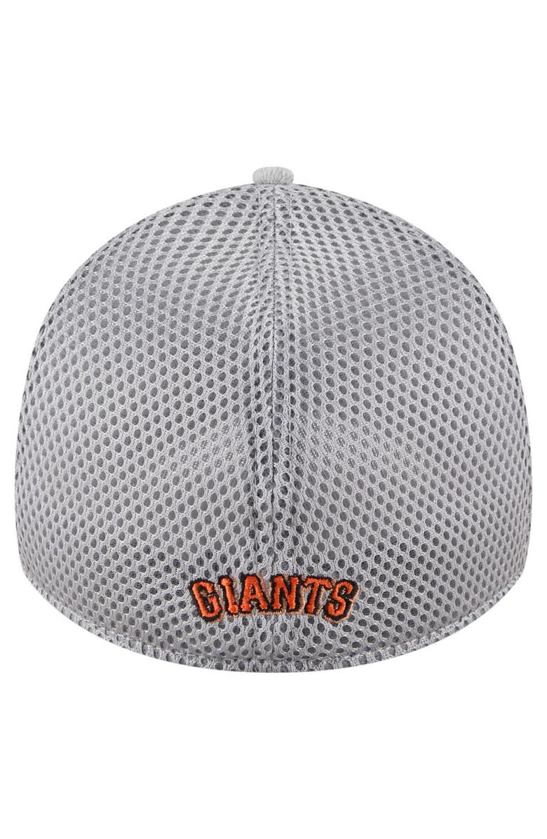 New Era Men's New Era Gray San Francisco Giants Visor Paint Splatter 39THIRTY Flex Hat, Alternate, color, Gray