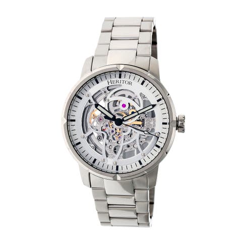 Ryder Skeleton Leather-Band Watch