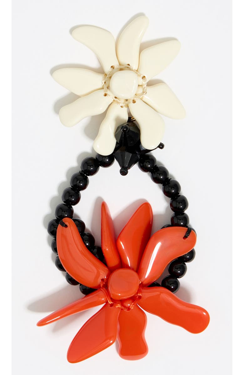 Bimba y Lola Flowers Earrings, Alternate, color, Orange