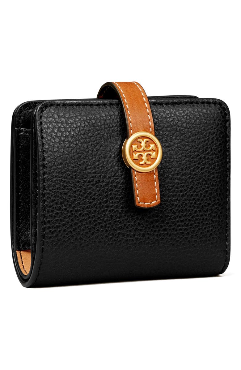 Tory Burch Robinson Multicolor Pebbled Mini Wallet, Alternate, color,