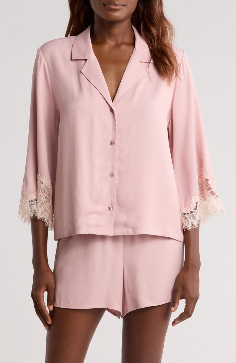 Nordstrom Midnight Lace Shortie Pajamas, Main, color, Pink Puff