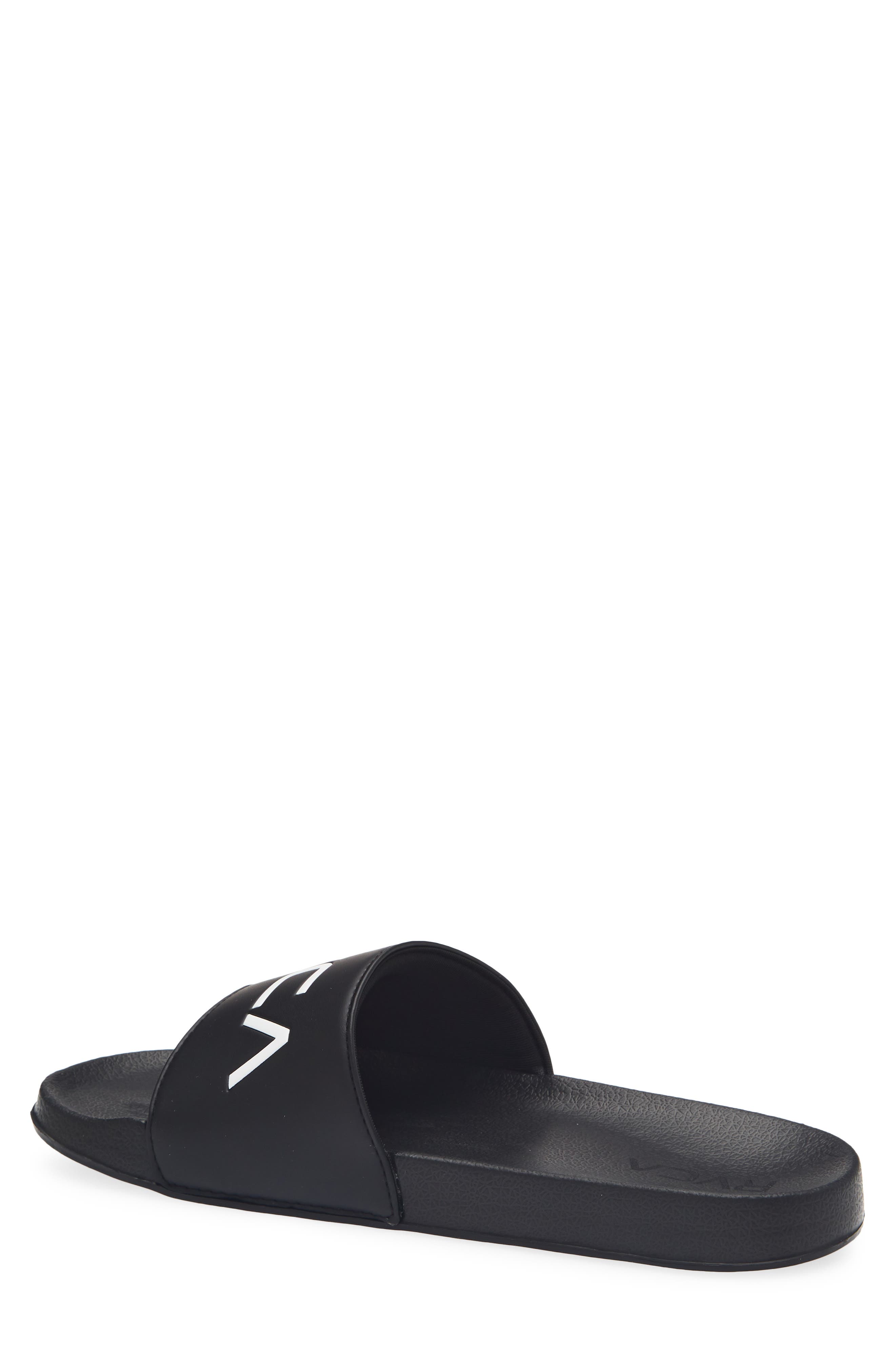 RVCA Sport Slide Sandal, Alternate, color, Black/ White