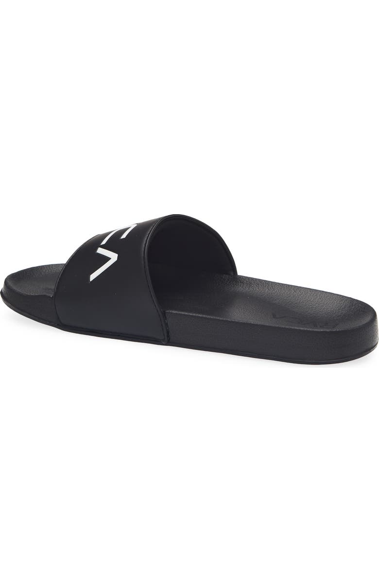 RVCA Sport Slide Sandal, Alternate, color, Black/ White
