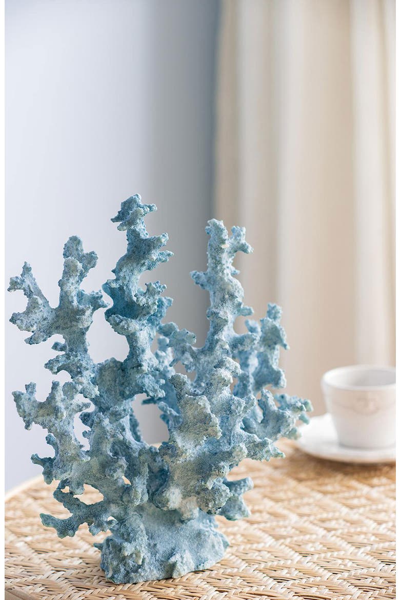 Faux Coral Accent Decor, Alternate, color, BLUE