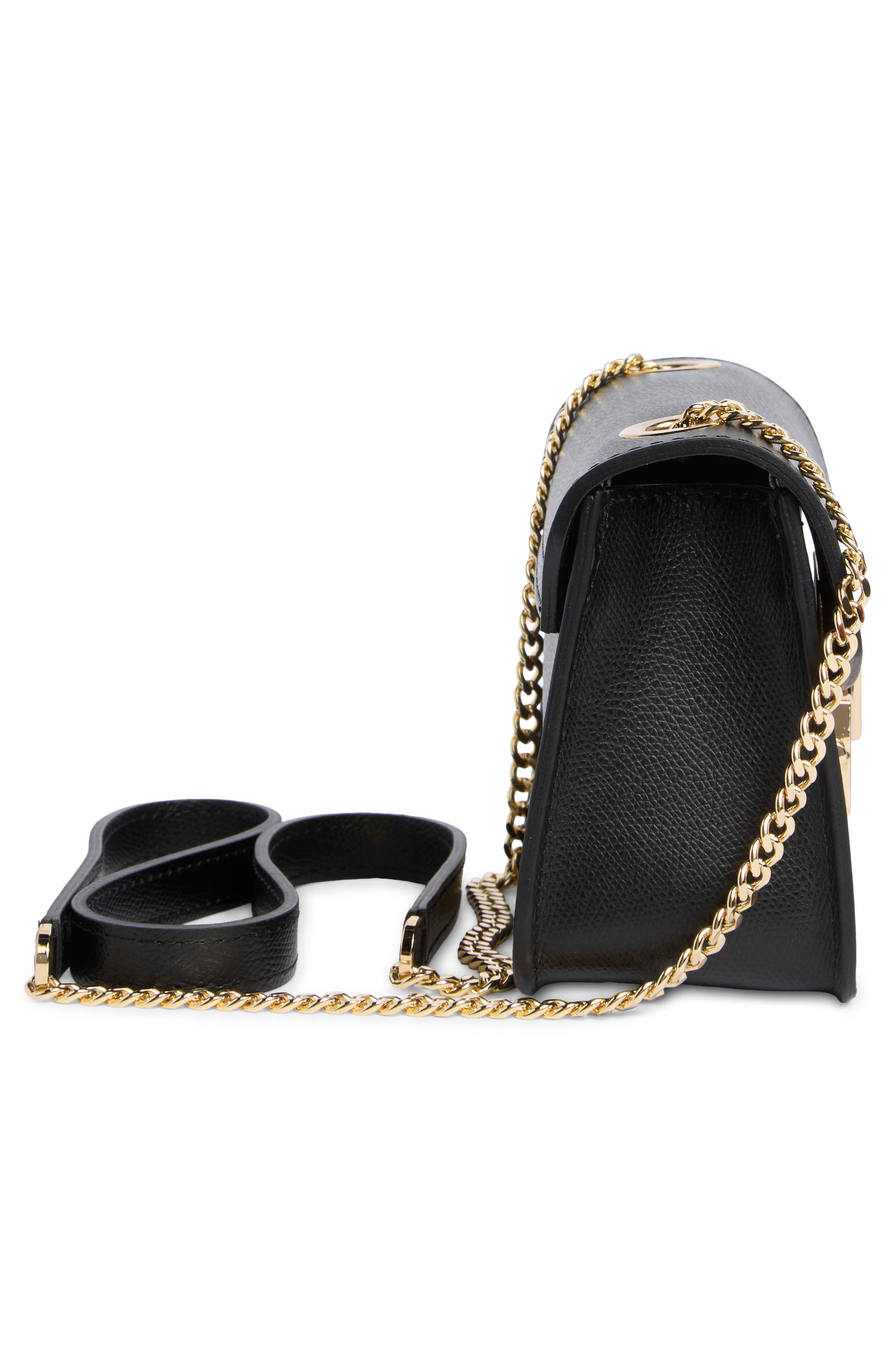 VALENTINO BY MARIO VALENTINO Bijou Bonbonniere Leather Crossbody Bag, Alternate, color, Black
