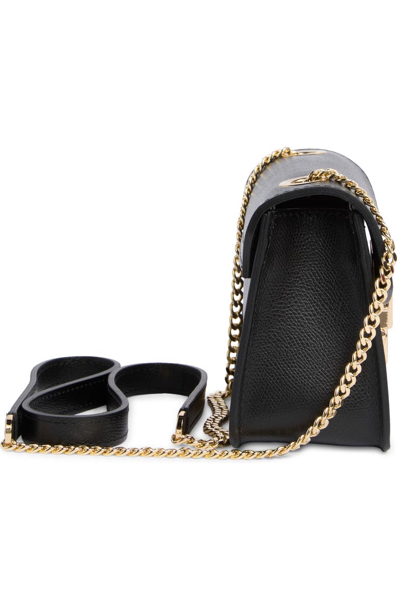 VALENTINO BY MARIO VALENTINO Bijou Bonbonniere Leather Crossbody Bag, Alternate, color, Black