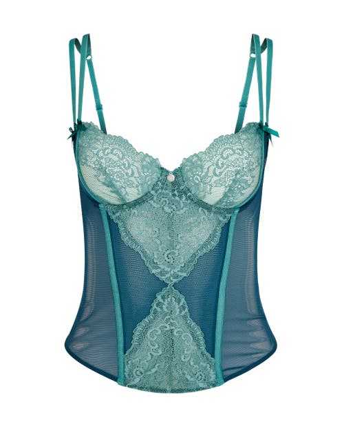 Adore Me Liv Bustier In Dark Green