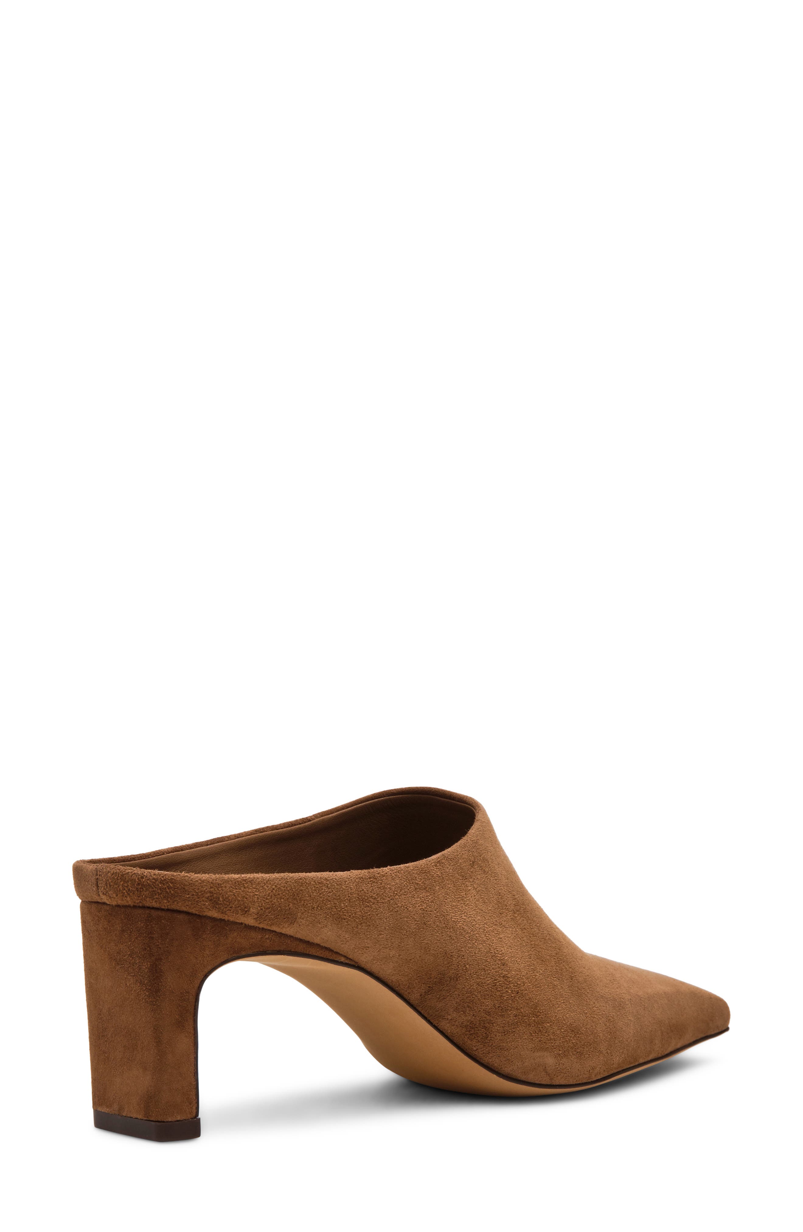 Jamason Leather Heeled Mule, Alternate, color, LIGHT BROWN SUEDE