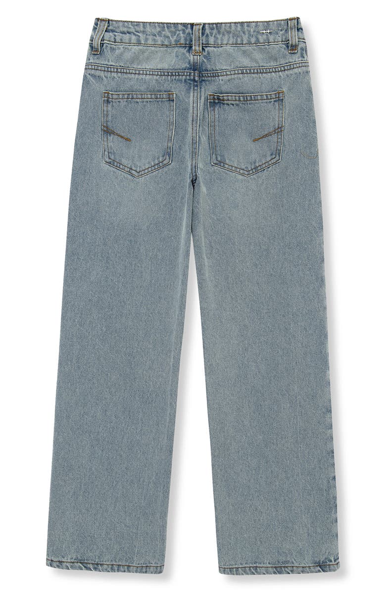 Habitual Kids Kids' Fringe Straight Leg Jeans, Alternate, color, Med Stone