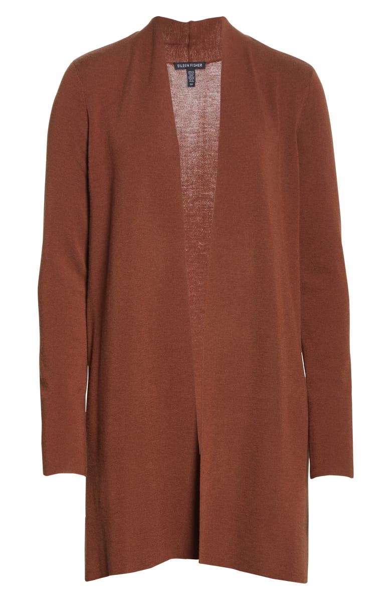 Eileen Fisher Merino Wool Long Cardigan, Alternate, color,