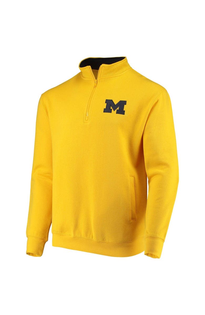 COLOSSEUM Men's Colosseum Maize Michigan Wolverines Tortugas Logo Quarter-Zip Jacket, Alternate, color, Maize