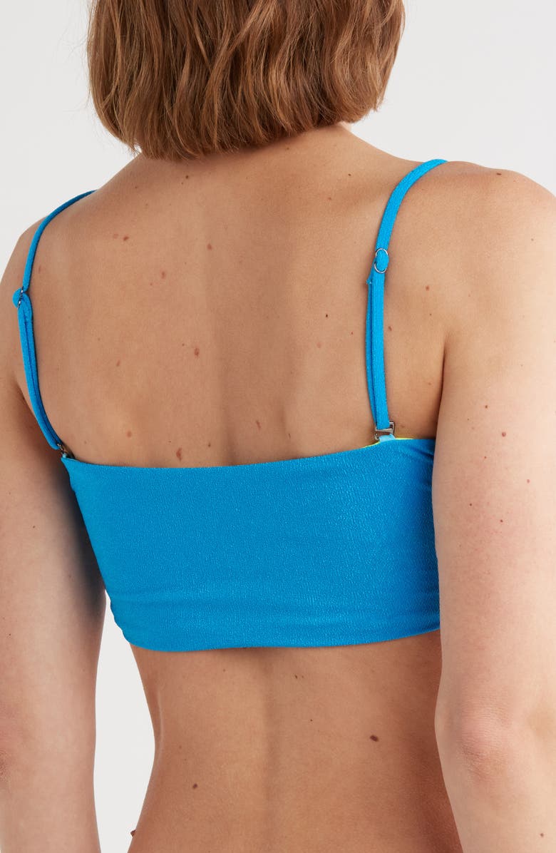 Maaji Flicker Notched Bikini Top, Alternate, color, Blue