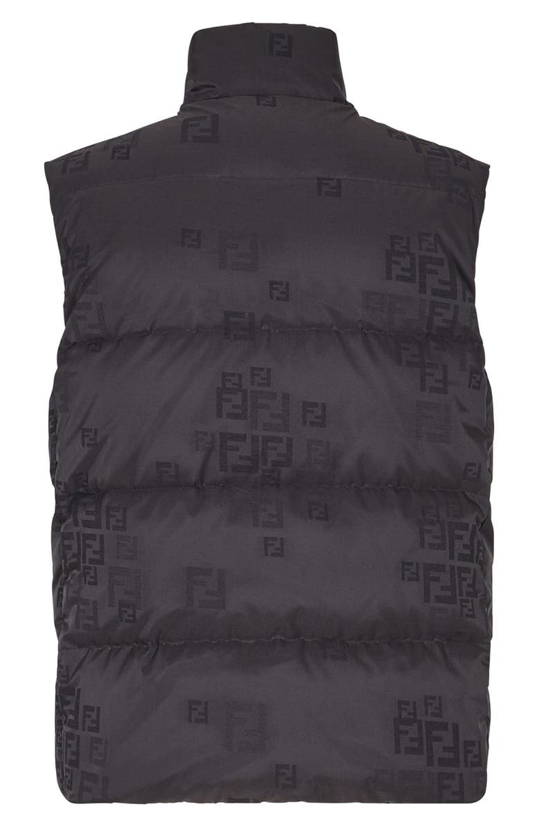 Fendi Logo Down Puffer Vest, Alternate, color, 