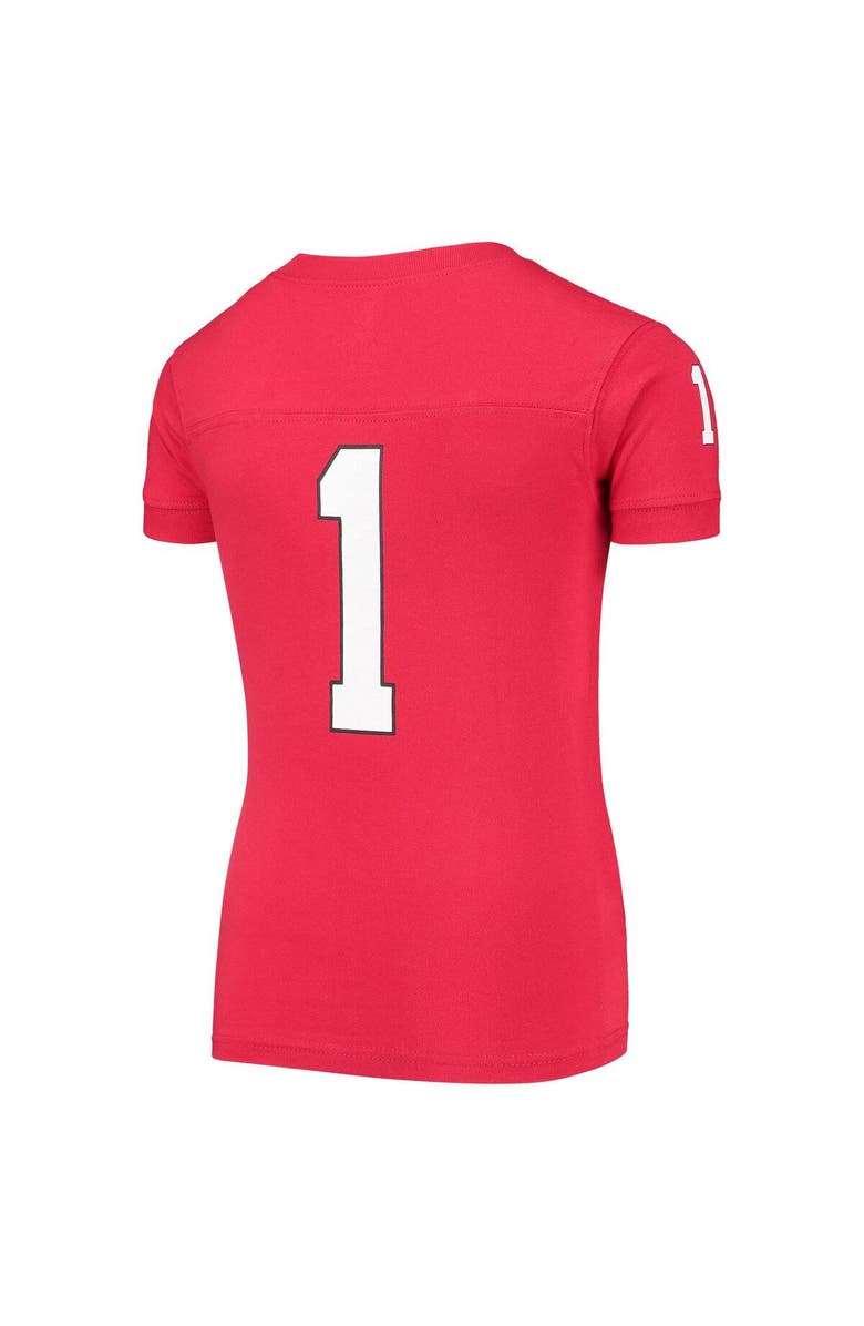 Wes & Willy Youth Wes & Willy Red Georgia Bulldogs Football PJ Set, Alternate, color, Red