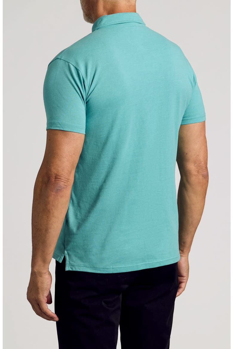 Polo, Alternate, color, DARK HEATHER OCEAN
