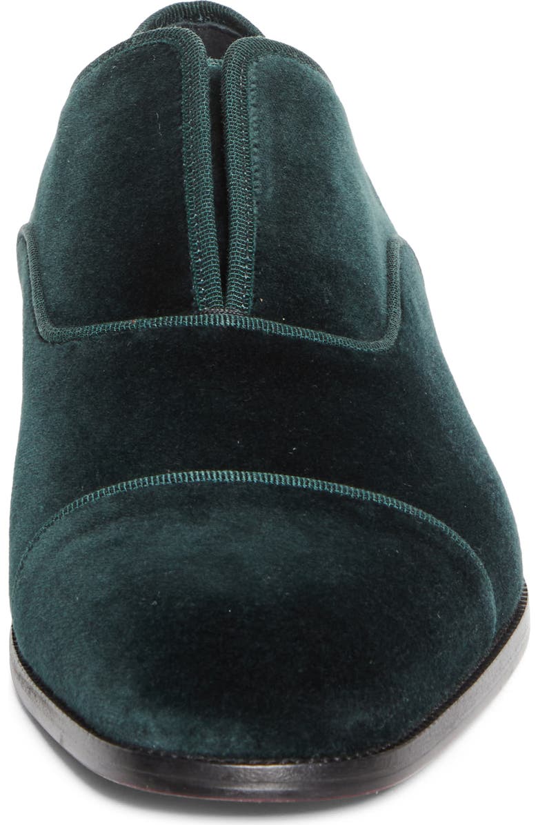 Christian Louboutin Alpha Male II Cap Toe Slip-On, Alternate, color, Agave