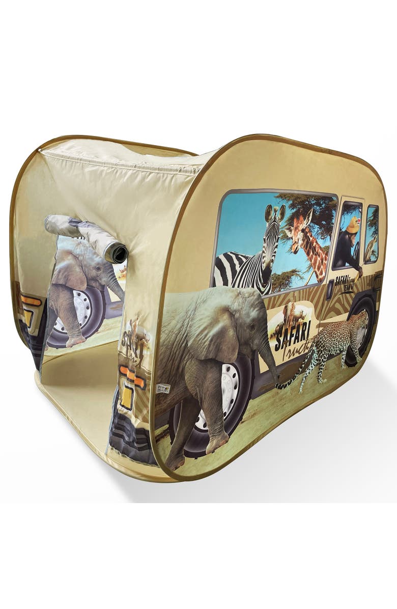 Pop It Up Safari Truck Tent Pop up Playhouse, Wildlife Animal, 3+, Alternate, color, Multicolored