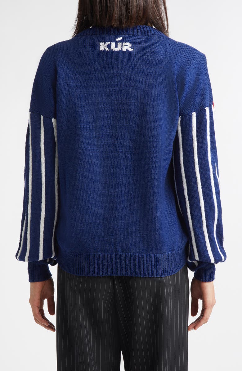 KÚR Eighth Note Hand Knit Cardigan, Alternate, color,