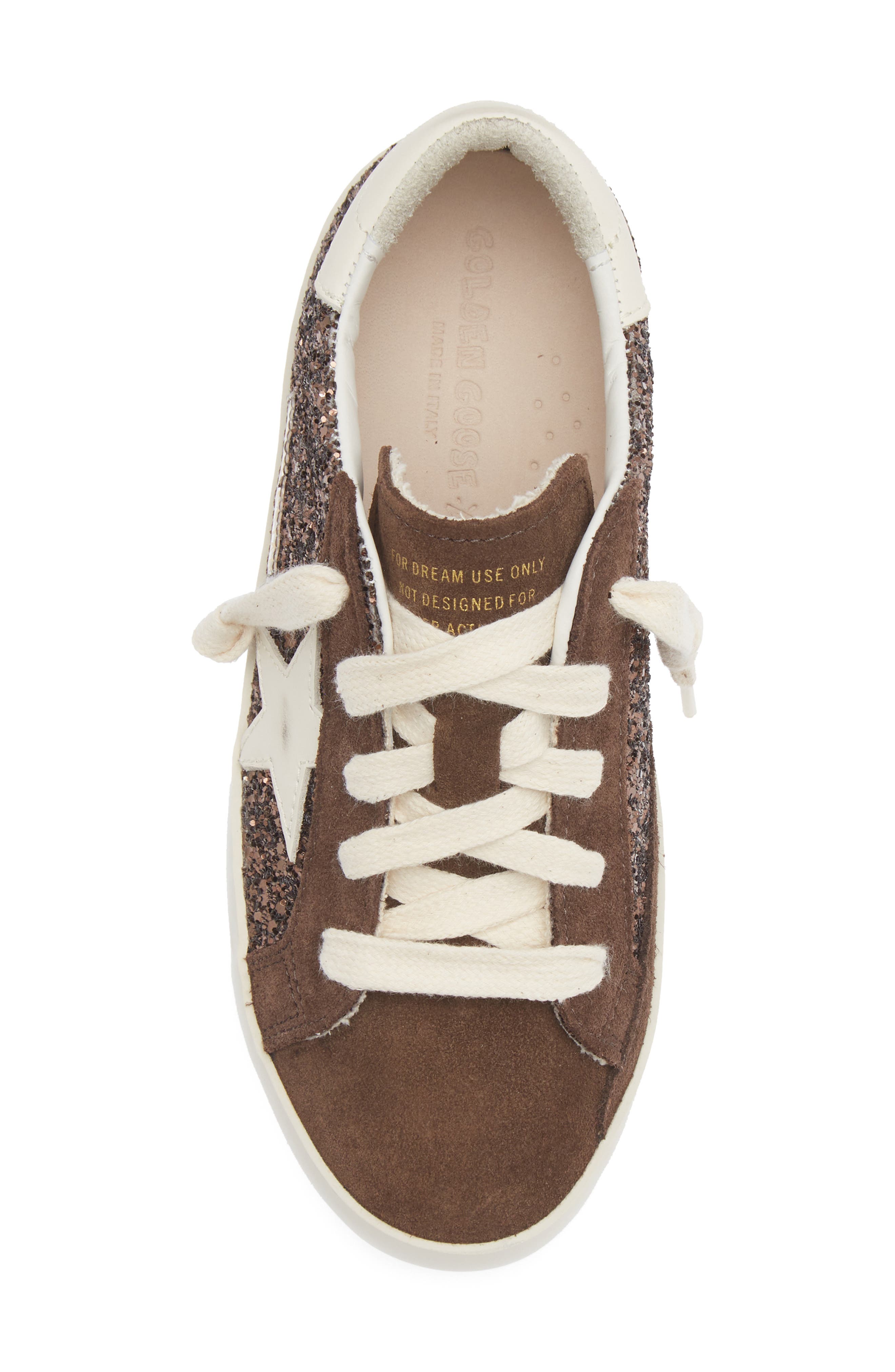 Kids' Super-Star Sneaker, Alternate, color, BROWN/ CREAM