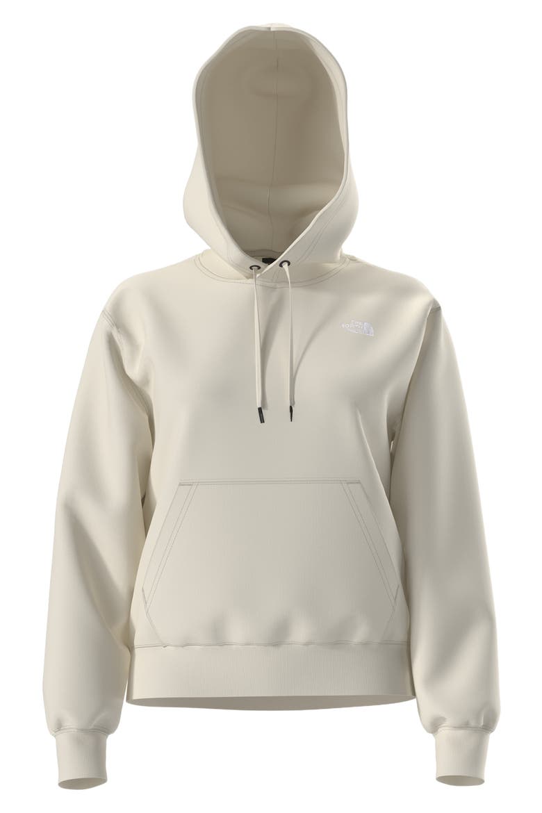 Evolution Simple Dome Fleece Hoodie, Alternate, color, WHITE DUNE