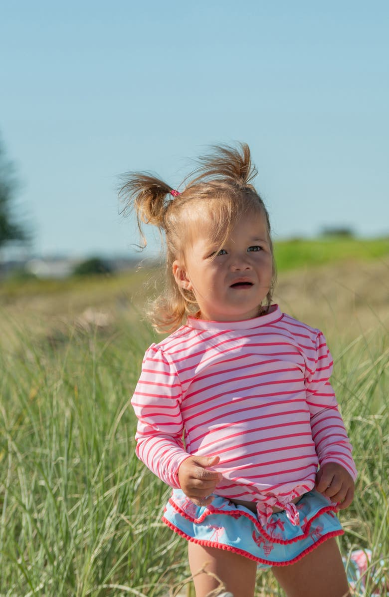 Snapper Rock Kids' Lighthouse Island One-Piece Rashguard Swimsuit, Alternate, color, 