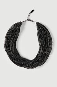 Brunello Cucinelli Black hematite and Sterling Silver choker