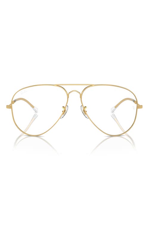 Ray Ban Ray-ban 58mm Old Pilot Polarized Aviator Sunglasses In Gold