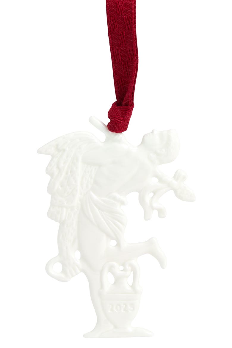 Festive Bacchus Bone China Ornament, Main, color, WHITE