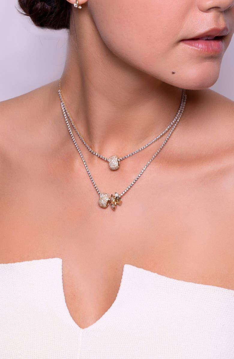 Adina Reyter Pavé Diamond Charm Necklace, Alternate, color,