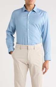 Original Penguin Royal Texture Slim Fit Dress Shirt