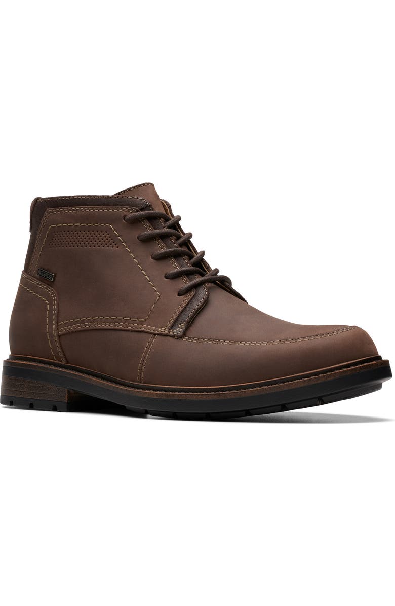 Clarks<sup>®</sup> High Top Waterproof Derby Boot, Main, color,